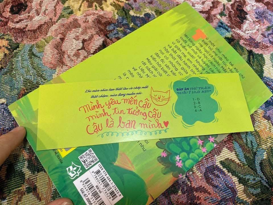 Bookmark đi kèm sách Mắt Trố với lời nhắn dễ thương dành cho độc giả nhỏ
