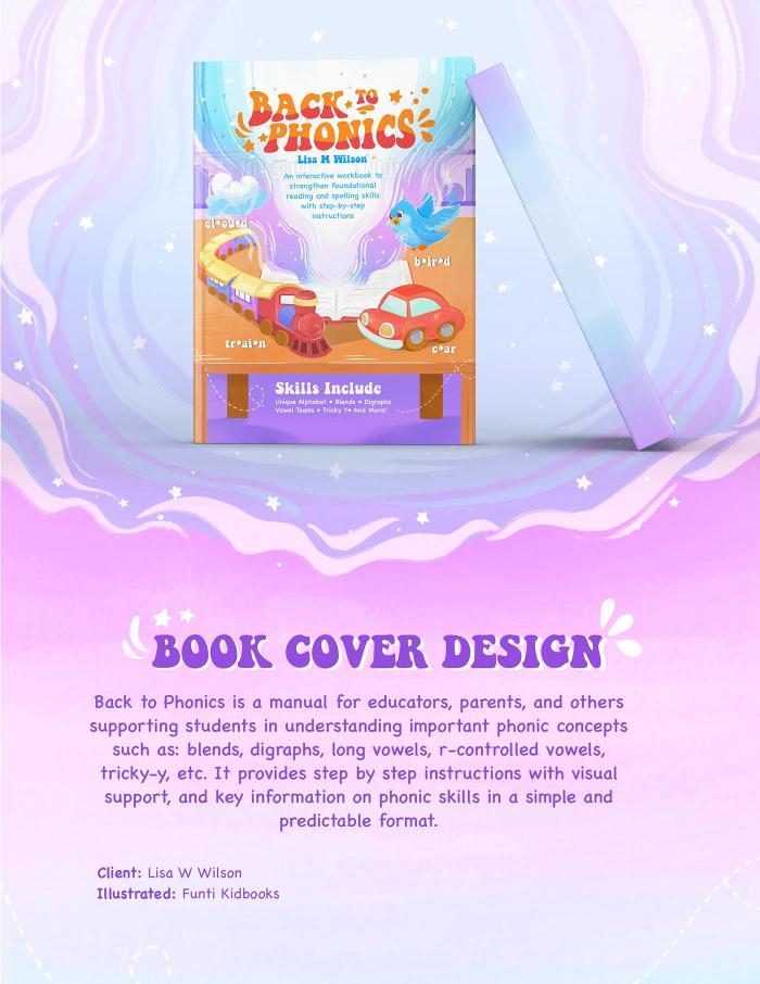 Children's Phonics Book Cover Design