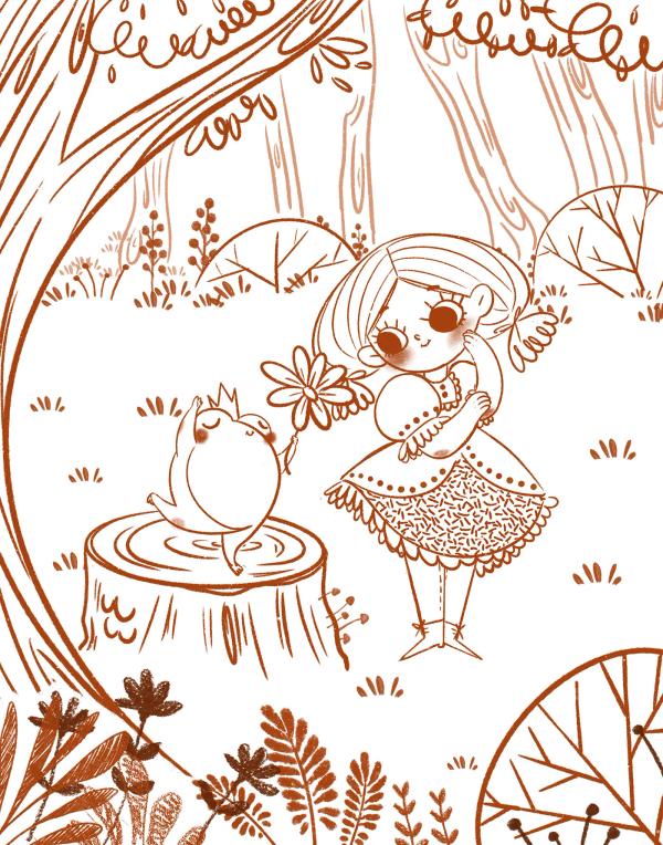 Princess and The Frog — Phác thảo